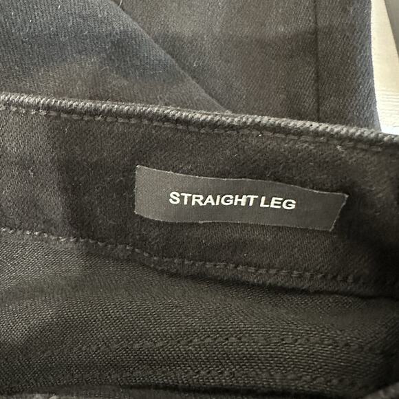 Judy Blue Jeans Women Size 27 Black High Rise 90s Slit Bottom Straight Leg - Picture 10 of 13